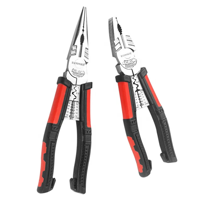 7 in 1 Multifunctional Spring Pliers Wire Needle-nose Pliers Electrician Wire Cutter