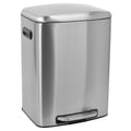 50 Liter Large Trash CanFoot Pedal Trash CanStainless Steel Trash Can for Hospital/ Kitchen