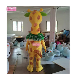 Christmas Inflatable Giraffe Mascot Decoration Plush Party Event Promotion Costume