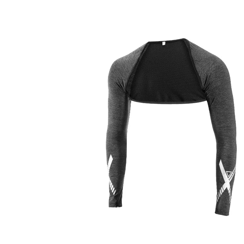 ROCKBROS Summer Ice Silk Anti-UV Shawl Cuff Cycling Arm Sleeves Quick Dry Cooler Outdoor Sports Arm Warmers
