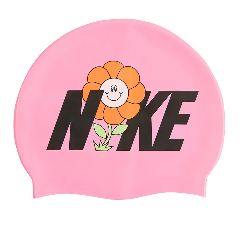 Custom Pool Hats Professional Swimming Cap With Logo Print Multi Graphic Silicone Swim Cap Custom Swim Caps