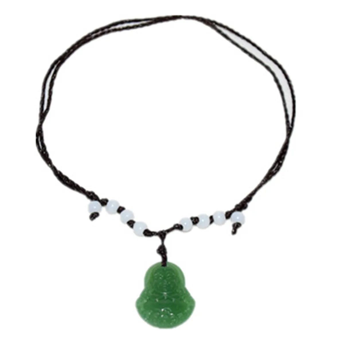 Natural Green Jade Jadeite Buddha Buddhist Goddess Amulet DIY Pendant Necklace Jewellery Gift