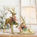 Christmas Ornaments Golden Elk Decoration Xmas Hanging Ornaments Christmas Decorations for New Year Decor