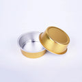 Mini Disposable Aluminum Foil Cup Cake Gold Baking Cups with Lid