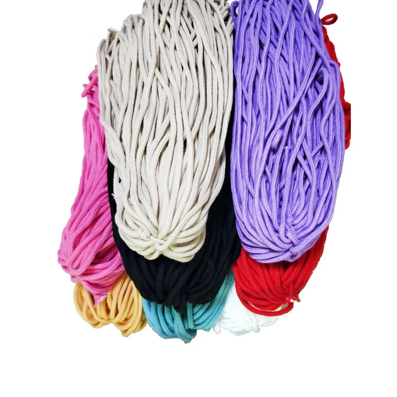 Powerful Tenacity Many Different Solid Colors in Stock 5mm Twist Braided 100%cotton Cord Rope for Hoodie