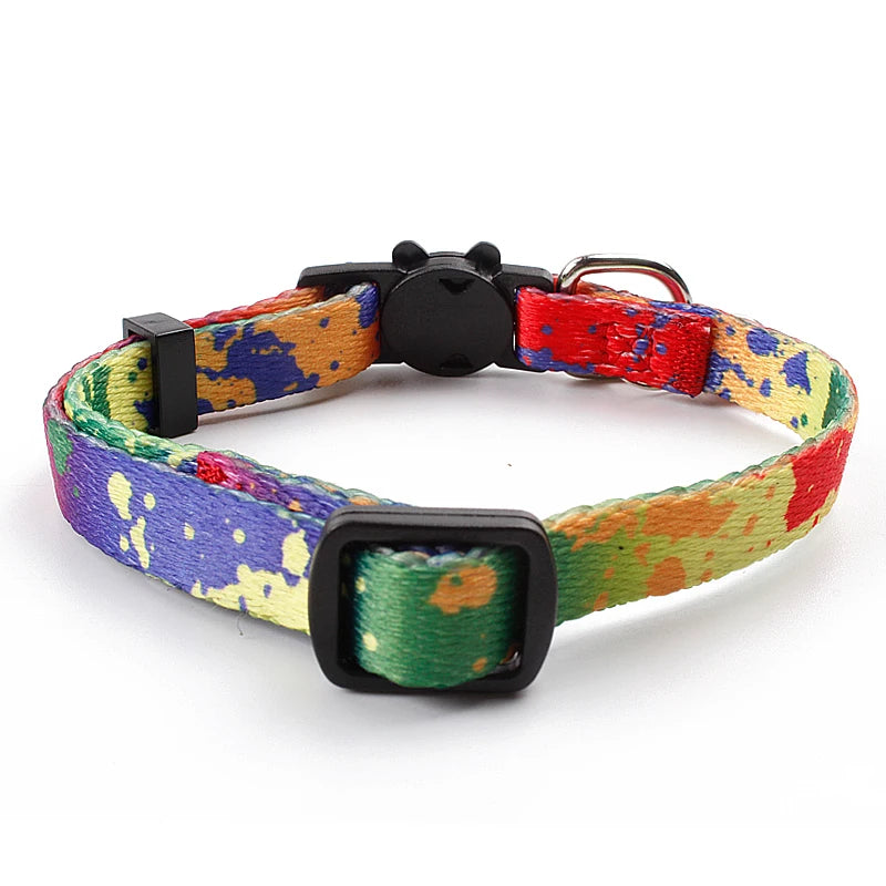2025 Customizable Polyester Safety Breakaway Cat Collar Luxury & Modern Design New Inexpensive Personalized Pet Supplies