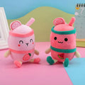Wholesale Stuffed Keychain Plushie Sweet Gift Cute Soft Milk Tea Sweet Gift Bubble Key Holder Kawaii Plush Boba Keychains Toys