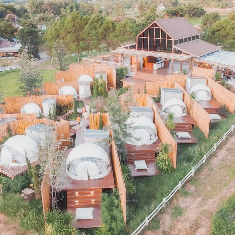 Customized Eco Outdoor Glamping Geodesic Dome House Tent for Sale