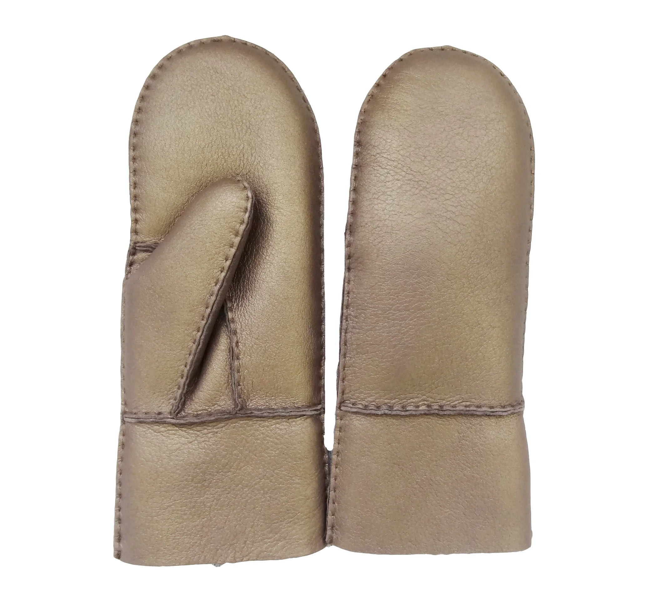 Sample Support Hot Sale Winter Warm Nappa Sheepskin Double Face Shearling Leather Glove Sheepskin Ladies Leather Mittens