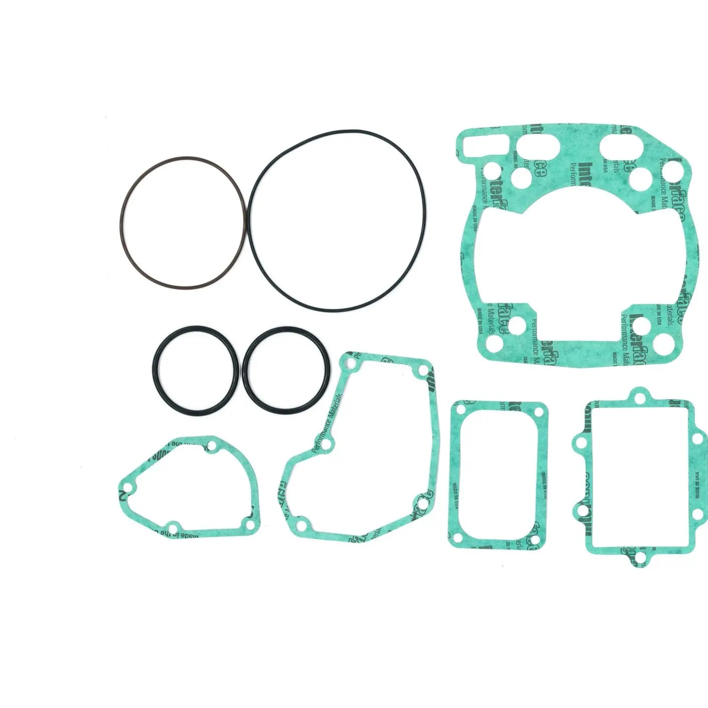 Nrteam Top Silicone Gaskets for Suzuki RM 250 99-00 Flat Rubber Seal with FKM NBR Graphite Material