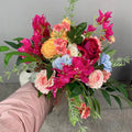 DKB Designed Artificial Red Corsage Mini Floral Bouquet for Wedding Flower Arrangements Sample Available
