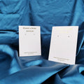 Elegant White Rectangle Cardboard Earring Holder New Design Jewelry Container with Unique Features