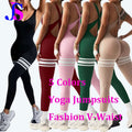 Wholesale Women Beautiful back Scrunch Butt Leggings Yoga Jumpsuits Gym Fitness BodySuits Workout Clothes Sportswear Tracksuits