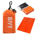Outdoor Camping Hiking Emergency Survival Aluminum PE Sleeping Bag with Survival Whistle for Napping in the Wild