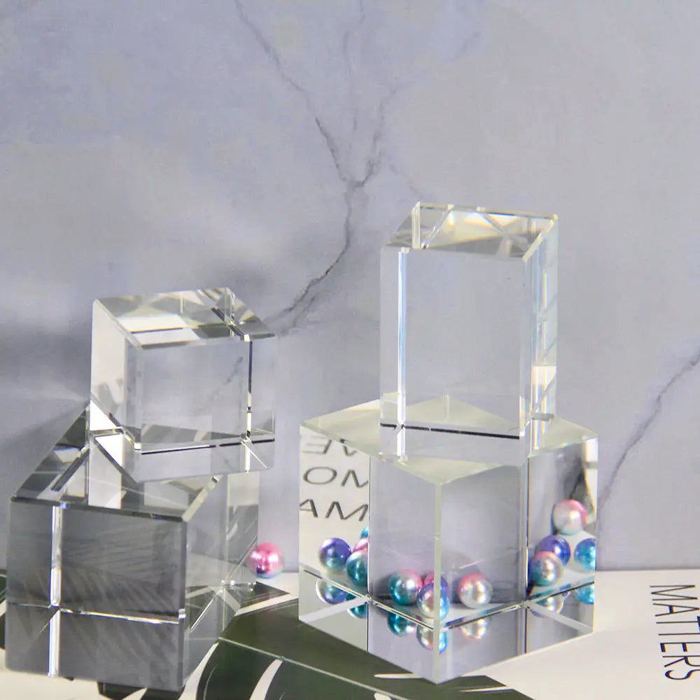 Honor of K9 Crystal Wholesale Shining 3d Laser Etched Crystal Cube Optical Crystal Cube for 3d Laser