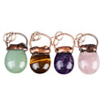 New Arrival Bag Shape Retro Red Copper Natural Stone Pendant for Jewelry Necklace Making