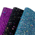 Cartoon Flower Sequins Chunky Glitter Faux Leather Fabric PU Roll Sheets for Hair Bows DIY Accessories Chair Craft Bag Sofa