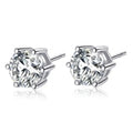 Risingmoon Fashion Diamond Brincos Zirconia Stud Crystal Earrings Mexican Stone 5g with OPP Zircon Hoop Earrings Circle