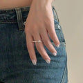 Vianrla S925 Sterling Silver 925 Sterling Silver Knotted Ring  Adjustable Fashion  Hot Selling Jewelry Ring for Girl