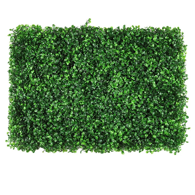 Wholesale Simple Style Simulation Eucalyptus Turf Plastic Green Background Wall Lawn Encryption Decorative Flower Wall