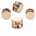 Stock Quality Black Zinc Alloy High Tenacity Cord Lock Clip Clamp 2 Hole Toggle Stopper