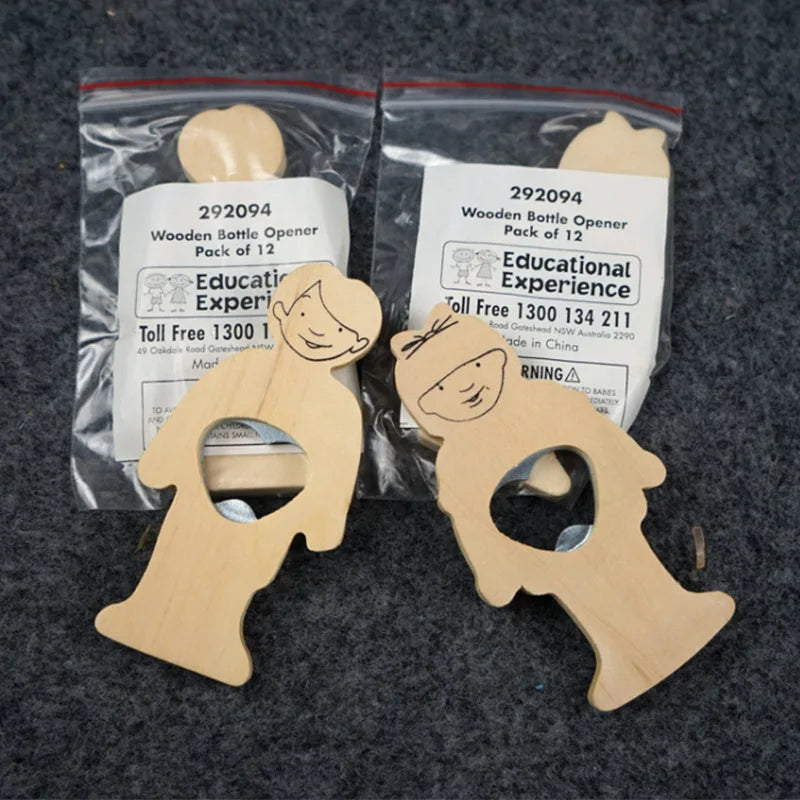 Corporate Event Giveaway Keychains | Custom Engraved Wooden Bottle Opener Bulk Personalized Wedding & Promotional Gifts