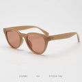 Polarized Sunglasses for Men Brown Black TR90 Round Sun Glasses Women Travel Shades Birthday Presents 2024 Korean Style