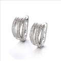 European and American Retro Multilayer Stud Earrings with Zircon New Classic Alloy Personalized Jewelry