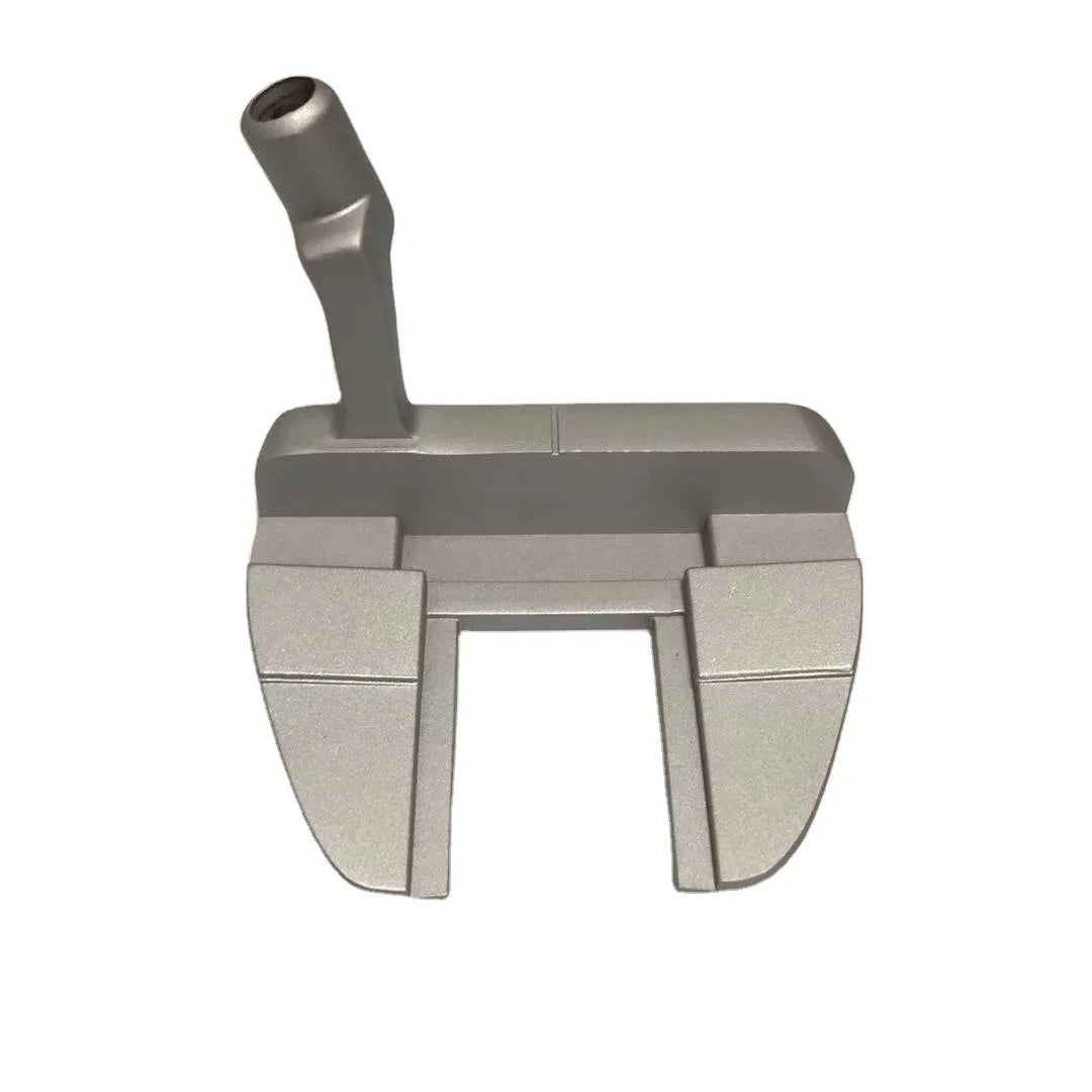 Wholesale Right Handed New Design Silver Zinc Alloy Mallet Putter Golf Putter Head with CNC Milled Face and Custom Logo