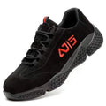 In Stock Causal Breathable Safety Boots Steel Toe Ladies Work Anti-slip Leather Anti-smash Black Color