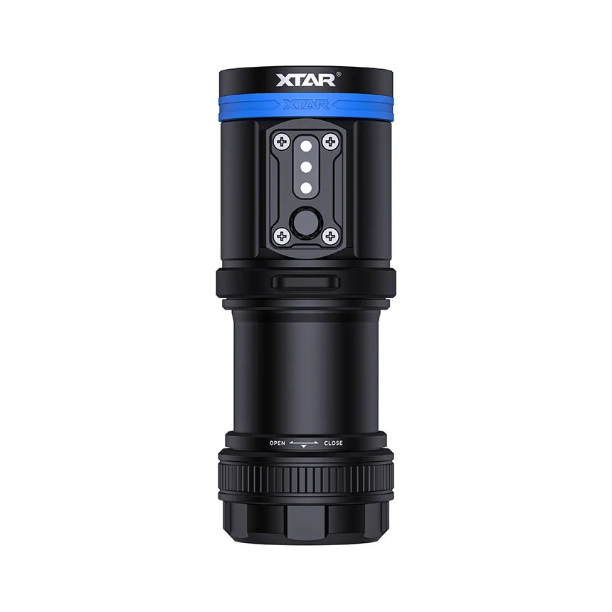 Xtar D30 4000 Lumens High Cri Floodlight Underwater Photography Video Flashlight with Red Blue Uv Purple Light