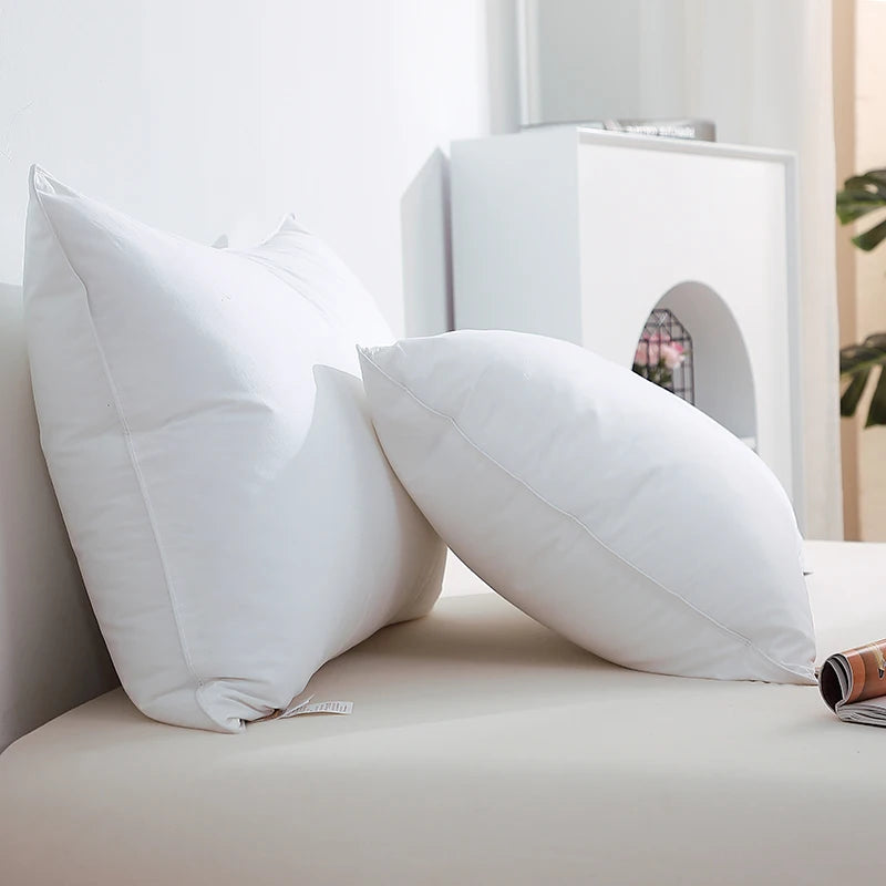 Pillows Queen Size Set of 2 Down Alternative Bed Pillows Back Side Sleeper Pillow for Neck and Shoulder Support Soft Fluffy