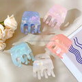 Sweet Colorful 3.2cm Mini Acetate Hair Claw Clips Women Geometric Small Clips Hair Accessories Manufacturer Wholesale