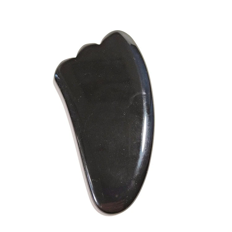 DIY Butterfly Style Gua Sha Jade Black Obsidian Plate Gua Sha-tool
