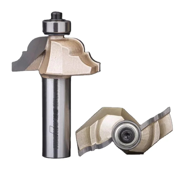 TIDEWAY CNC Furniture Cutting Machine Woodworking Engraving & Trimming Router Bit with Bearing Carbide 55HRC LC0811 ODM OEM