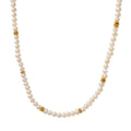 Luxury Natural Baroque Freshwater Pearl Choker Necklace Stainless Steel Bead Irregular Round Pearl Beaded Necklaces