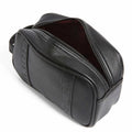 Vintage Travel Portable Large Capacity PU Leather Wash Bag Toiletry Bag Leather Hanging Wash Bag for Men