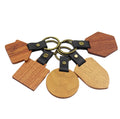 Promotional Handcrafted DIY Gift Couple Custom Wood Keychain Wood Blank Removable Key Chain
