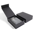 Wholesale Customizable Cardboard Box Black Eva Foam Stand Magnetic Lid Matt Laminated Sponge Liner Display Box Custom Logo Color