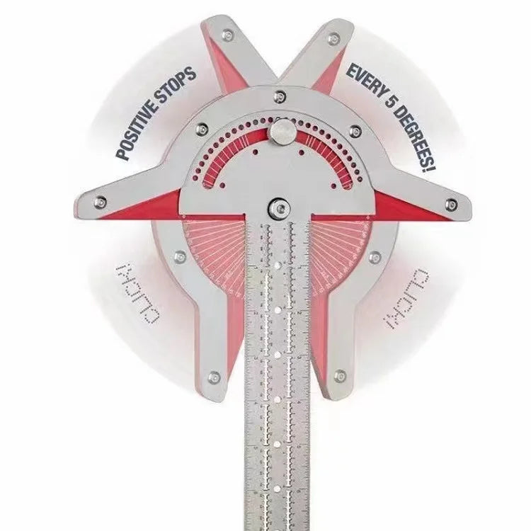 L-HT142 Woodworking Scribe Ruler 10 15 20inch Scribing Ruler Aluminum Alloy Line Drawing Marking Gauge DIY Measuring Tools