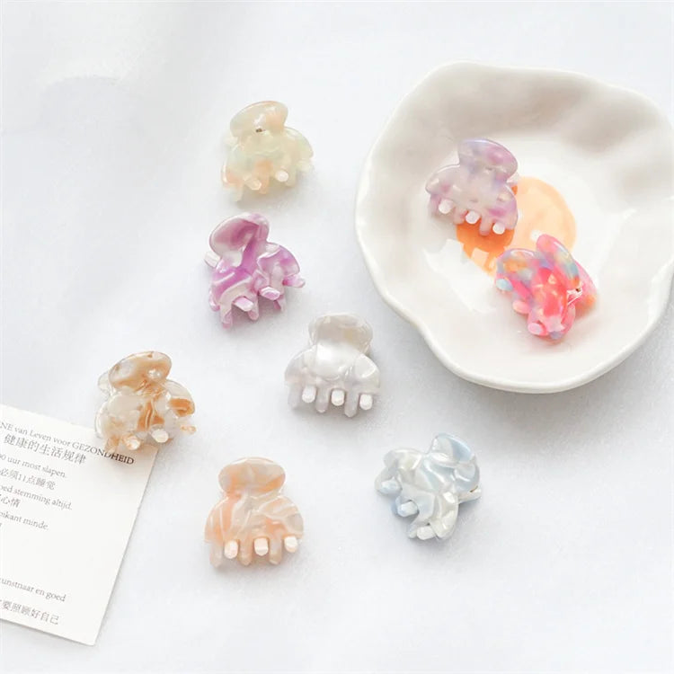 Girls Mini Cute Hairpins Colorful Acetate Cellulose Decorative Hair Clips  Merchandise Accessories