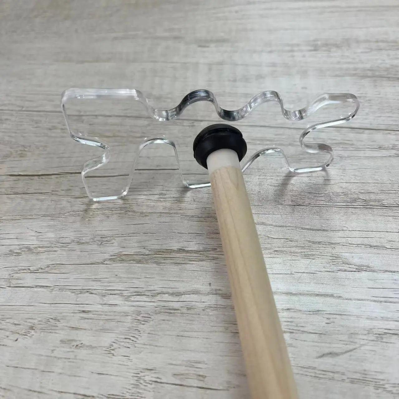 Acrylic Transparent Unique Style Pool Billiard Cue Bridge Head Cue Rack