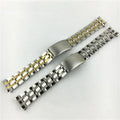 Wholesale Solid Stainless Steel Watch Band 19MM 20MM Curved End 5 Beads Metal Strap Bracelet for Tisot Omg SKX Watches