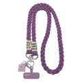 Nylon Mobile Phone Lanyard Crossbody Strap Ladies Long Travel Ponytail Braided Rope Ins for Outdoor Shopping and Tourism