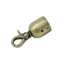 18mm Swivel Bag Hanger with Metal Tassel Cap - Rotating Strap Connector for Leather Bags Handbag Hardware