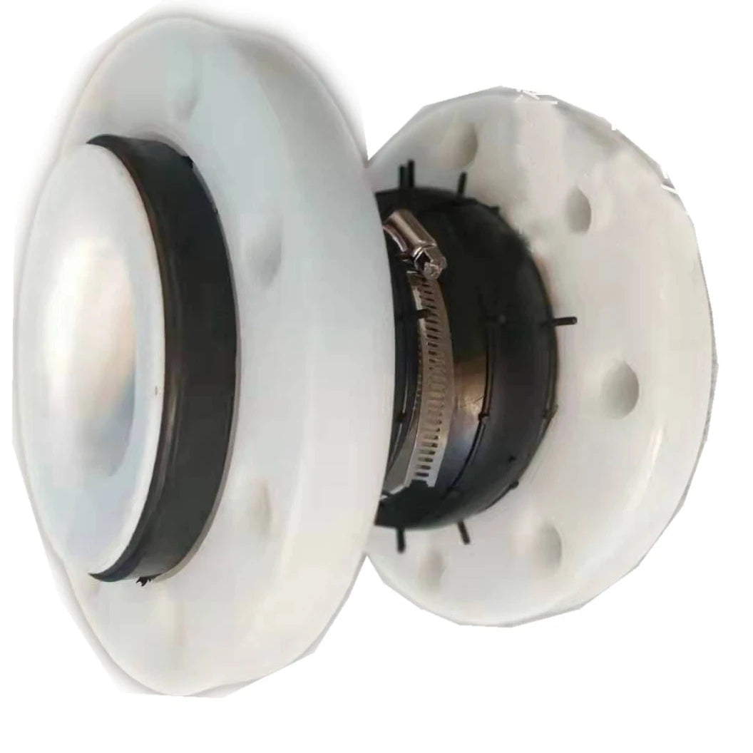 ANSI DIN Pn16 DN200 PTFE Flange Rubber Expansion Joint for Pipeline ALL PTFE Single Arch Rubber Bellows Expansion Joint