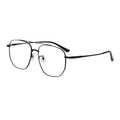 Fashion Square Big Frame Double Bridge Titanium Eyeglasses for Diamond Face Shape Optical Glasses