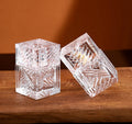 Luxury 100ml Clear Glass Perfume Bottle with Pump Sprayer Square Shape Luxury Glass Lid Free Sample for Men Women Arabian Style
