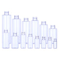 Luxury Body Lotion PET Plastic Bottle Flat Shoulder Cosmetic Plastic Bottle 100ml 150ml 200ml Plastic Lotion Bottle Packaging