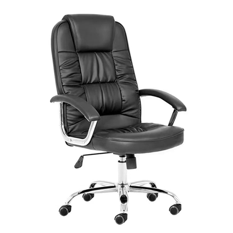2026 Ergonomic Contemporary Adjustable Swivel Headrest Boss Chair PU Leather Executive Office Chair